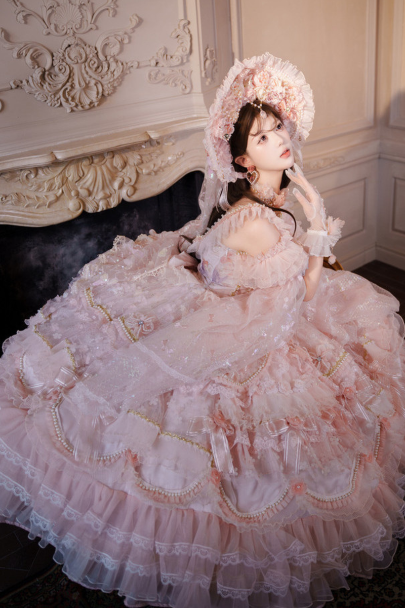 Sweet Flower Tea Party Medium Lolita Dress