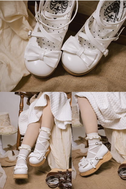 Ribbon Flat Lolita Shoes