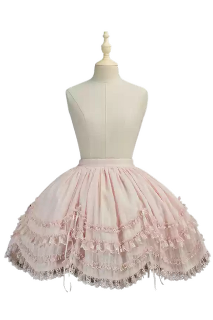 [pre-order] Marionette Lolita Jumper Skirt + Ruffle Collar Top + Flare Skirt + Lolita Dress