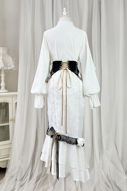 [pre-order] Flower Skirt + Ruffle Top + Waist Belt