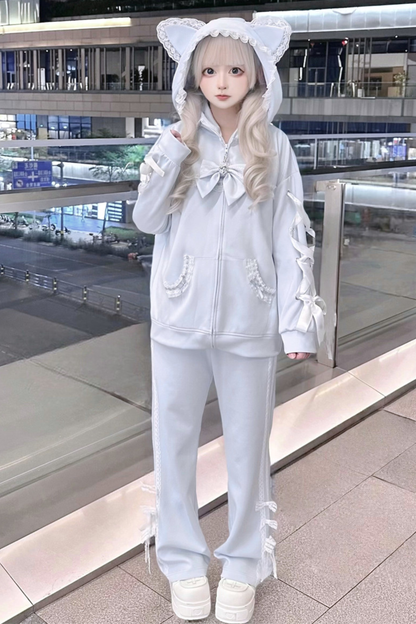 Subculture Cat Ear Hooded Jacket + Pants + Hat