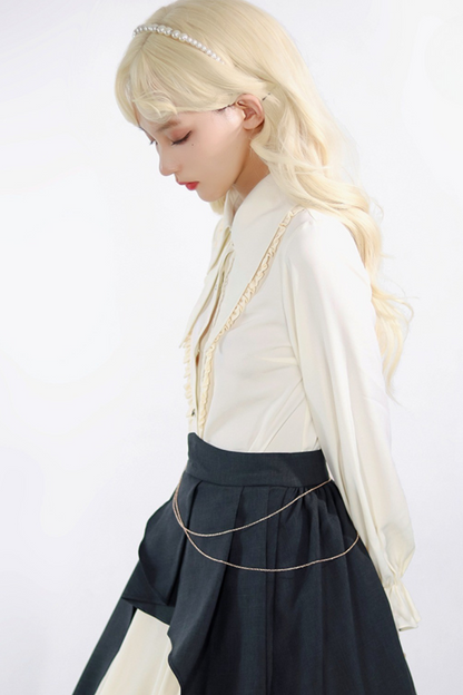 Shirt + Irregular Skirt