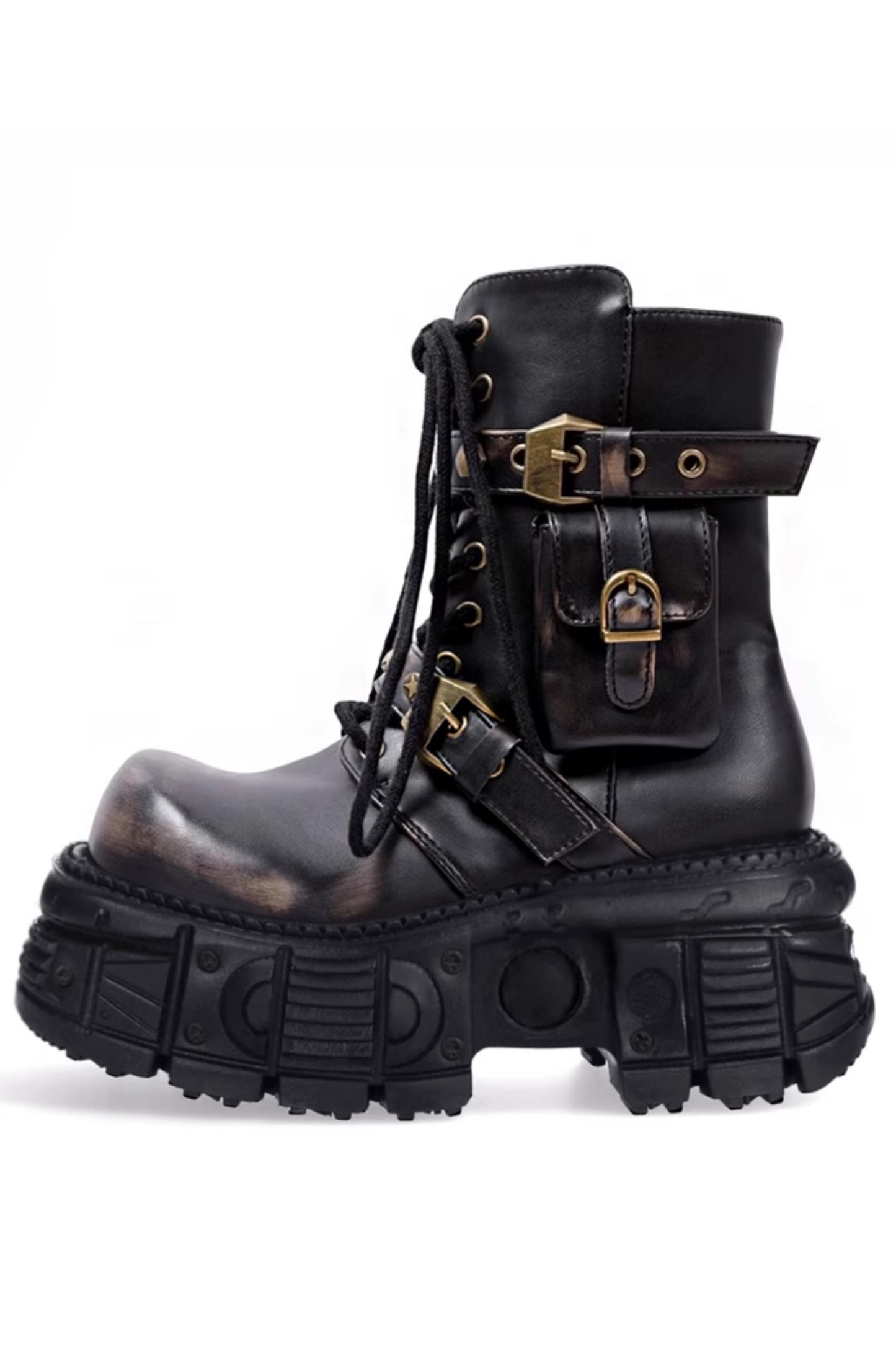 Gothic Retro Punk Motorcycle Boots