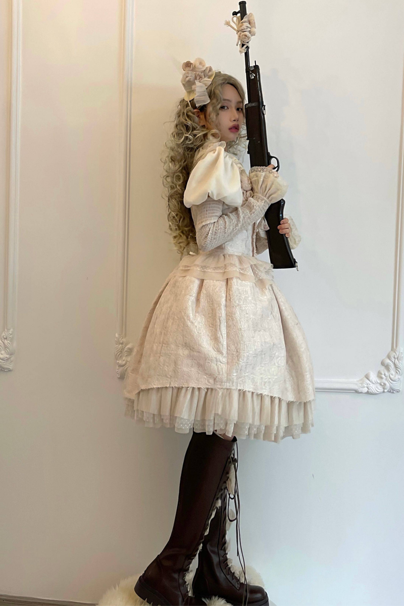Silk Cotton Ruffle Collar Blouse + Sleeves