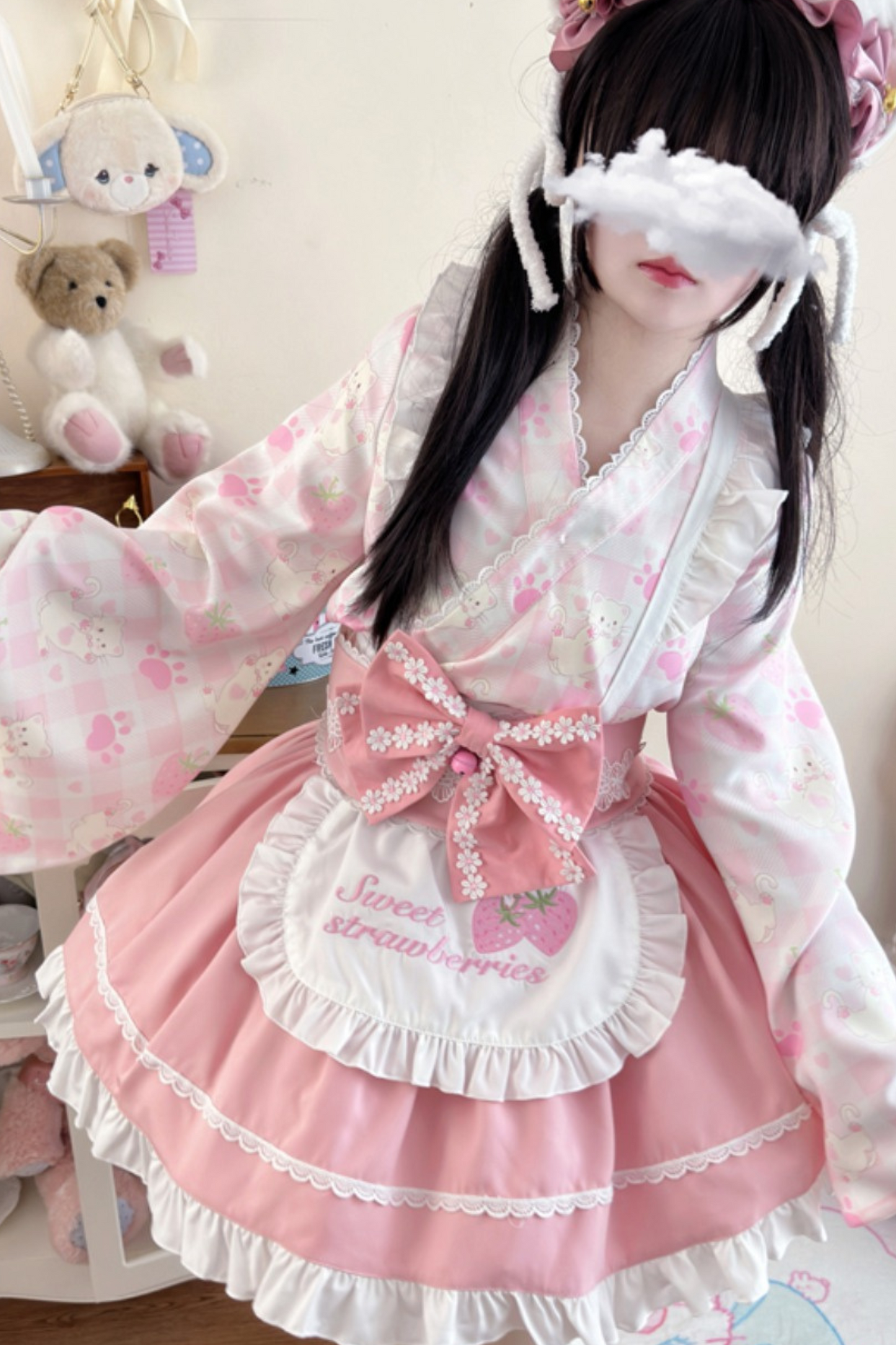 [pre-order] Strawberry Retro Cafe Japanese Lolita Dress