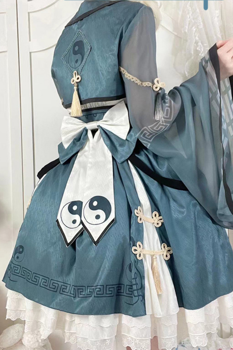 Chinese-style Detail Zombie Lolita Dress