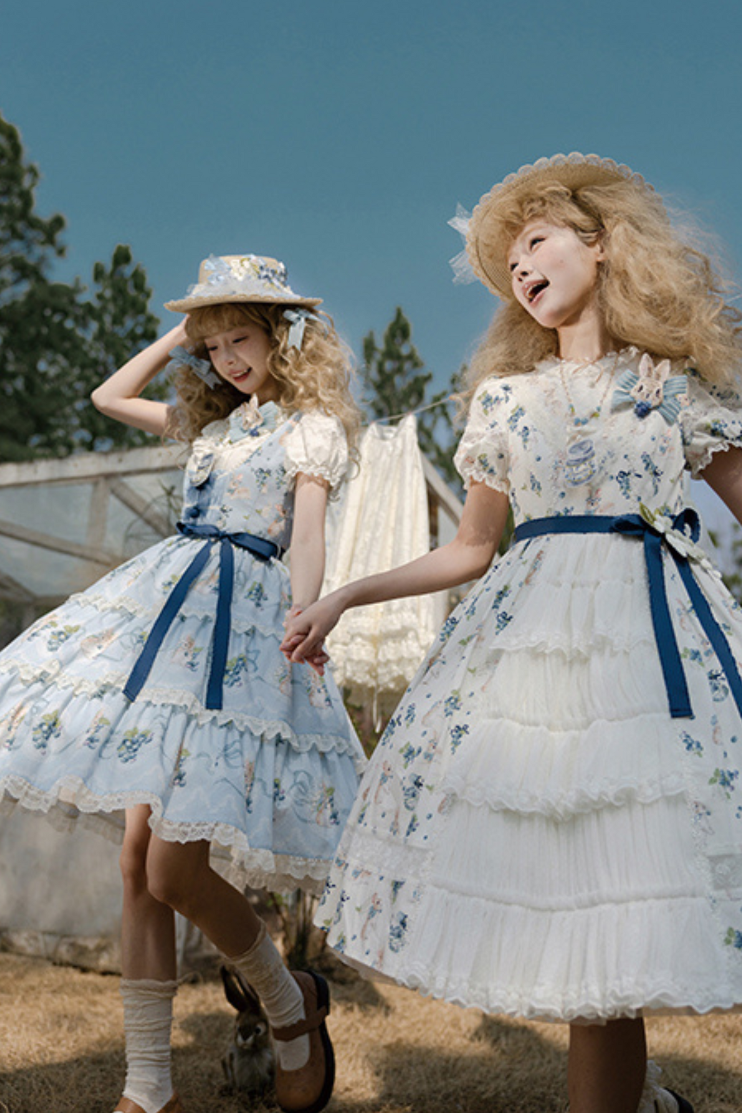 Benny's Blueberry Garden Lolita Jumper Skirt + Dress + Inner Shirt
