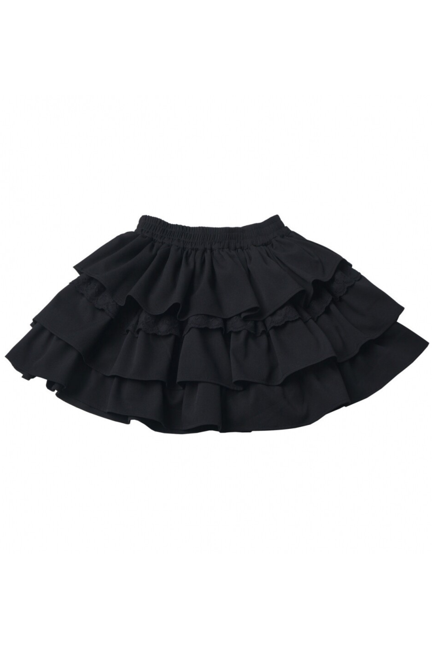 Ruffled Dress + Short Cape + Shirt + Skirt