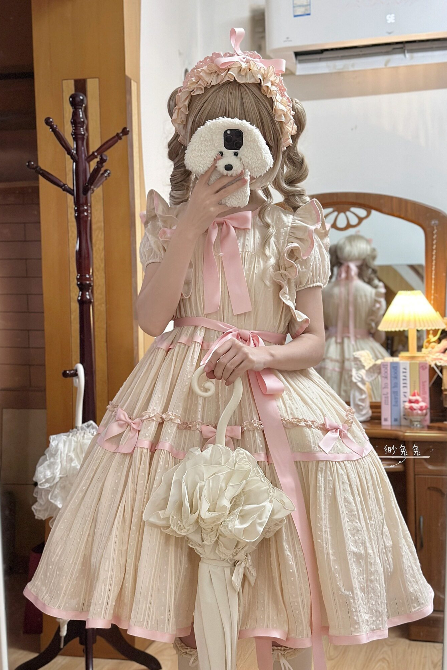 Milk Jacquard Lolita Dress