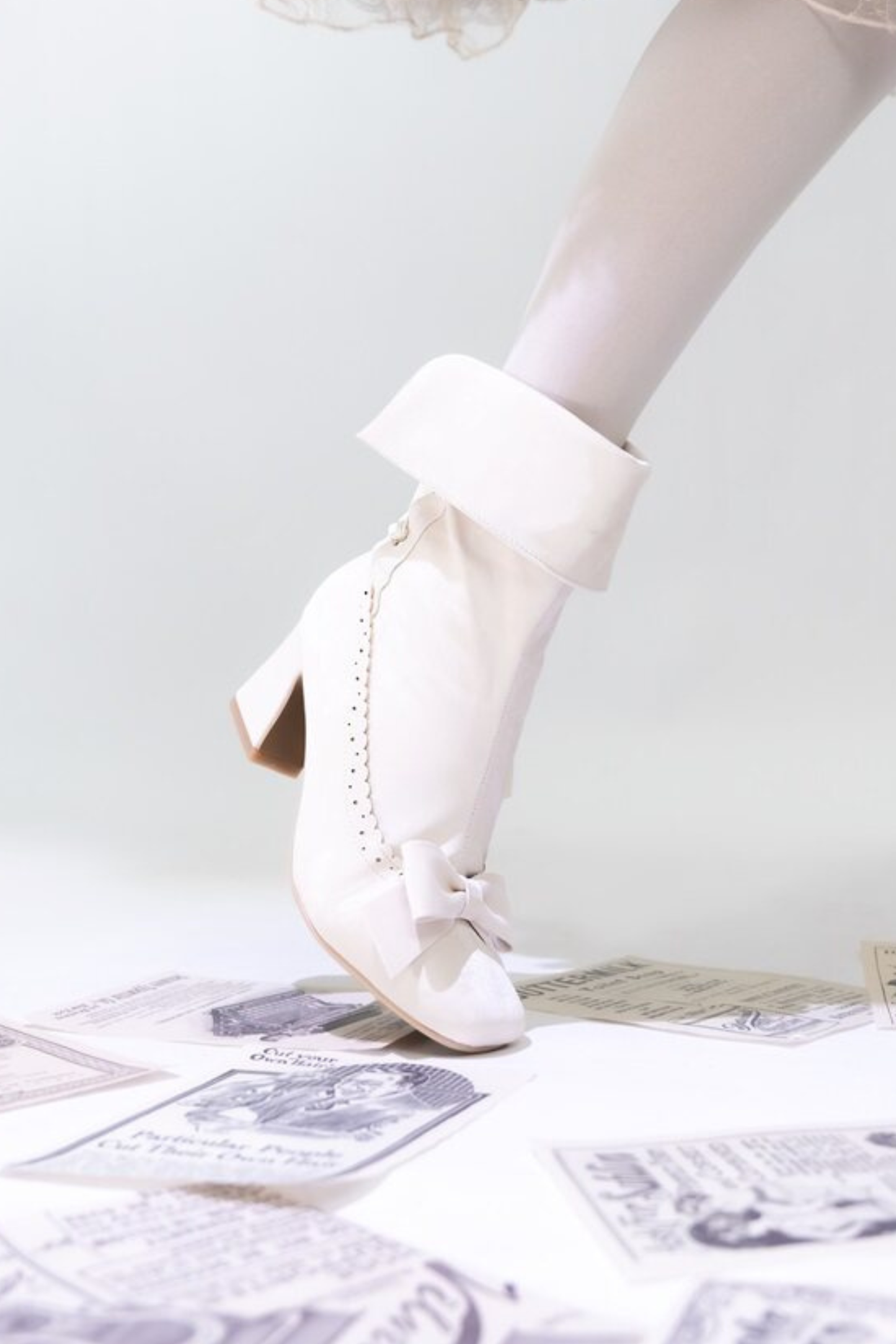 Retro Sweet Ribbon Lolita Short Boots