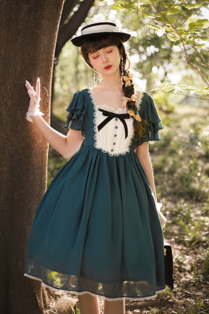 Retro Memory Flare Lolita Dress