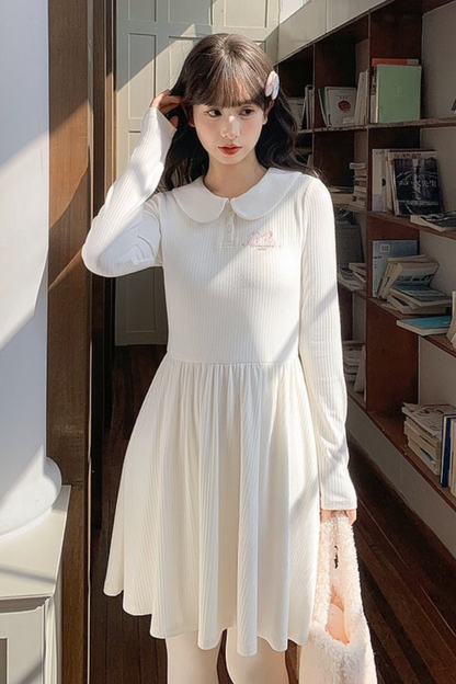 Milk Doll Color French Knit Dress