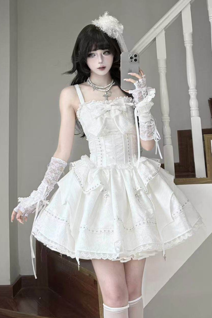 Mist White Gothic Lolita Set
