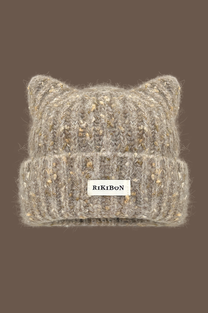 Y2k Cat Ear Knit Hat