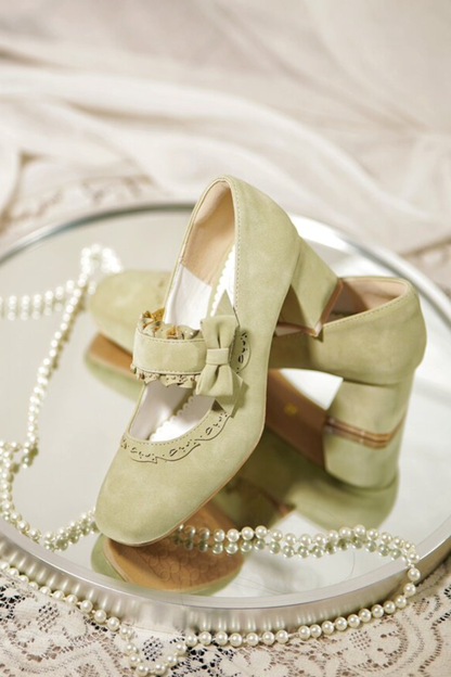 Butterfly Mid Heel Lolita Shoes