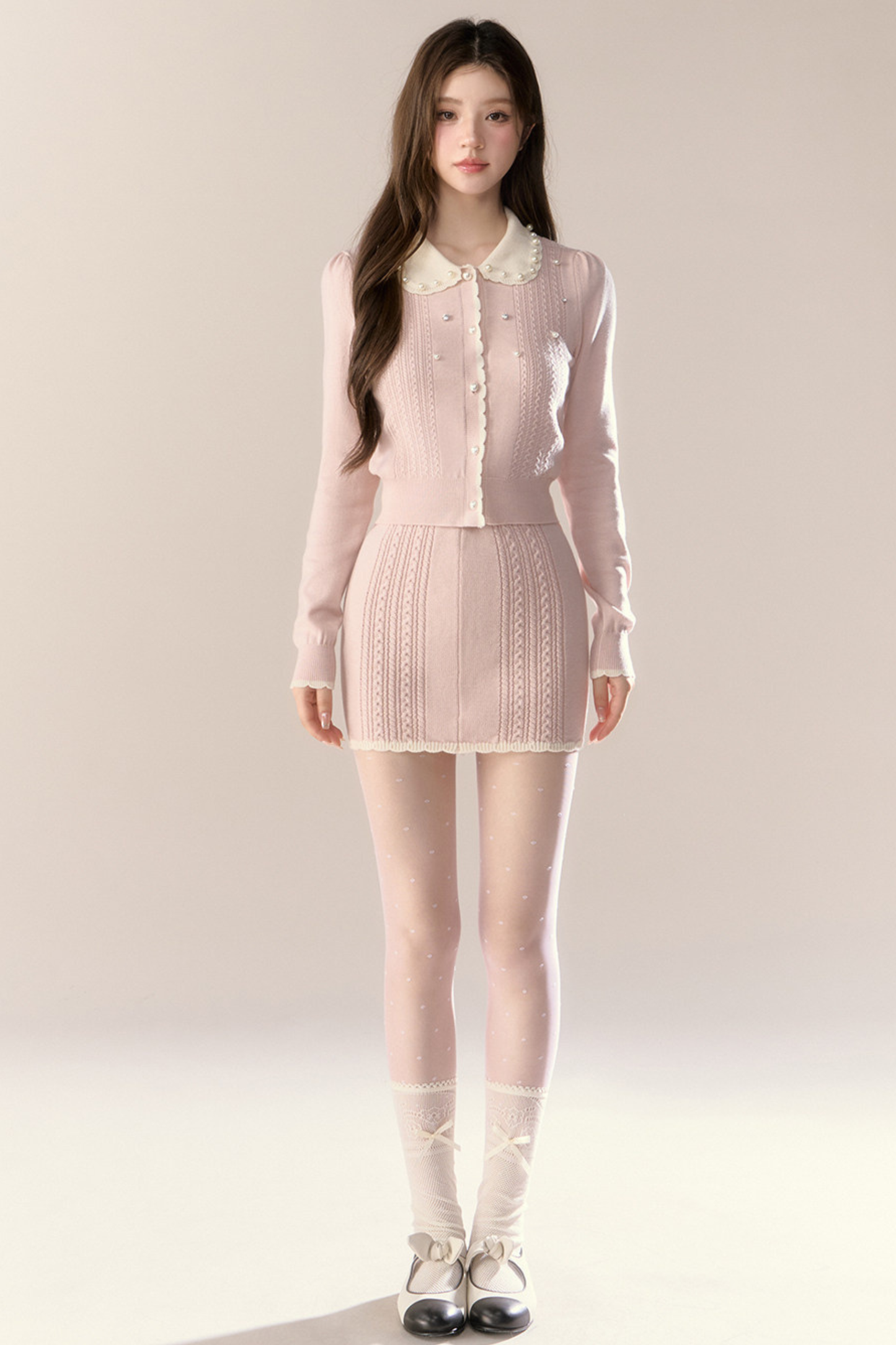 Sweet French Knit Top + Tight Skirt