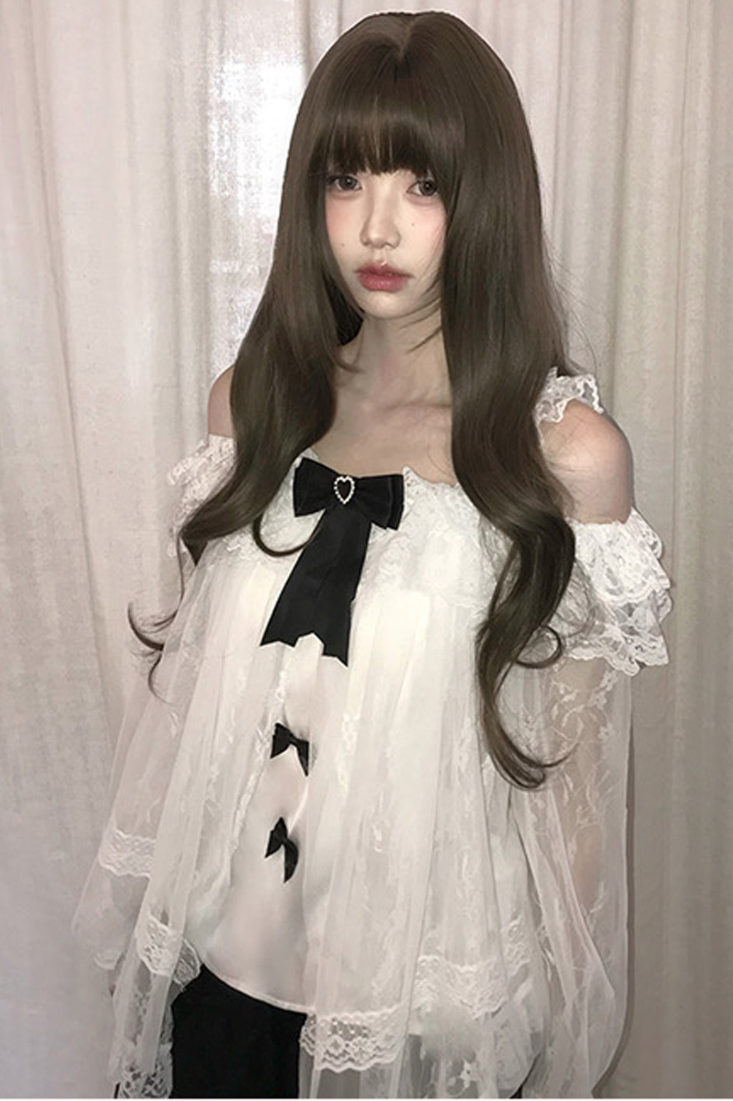 Ribbon Chiffon Top + Skirt