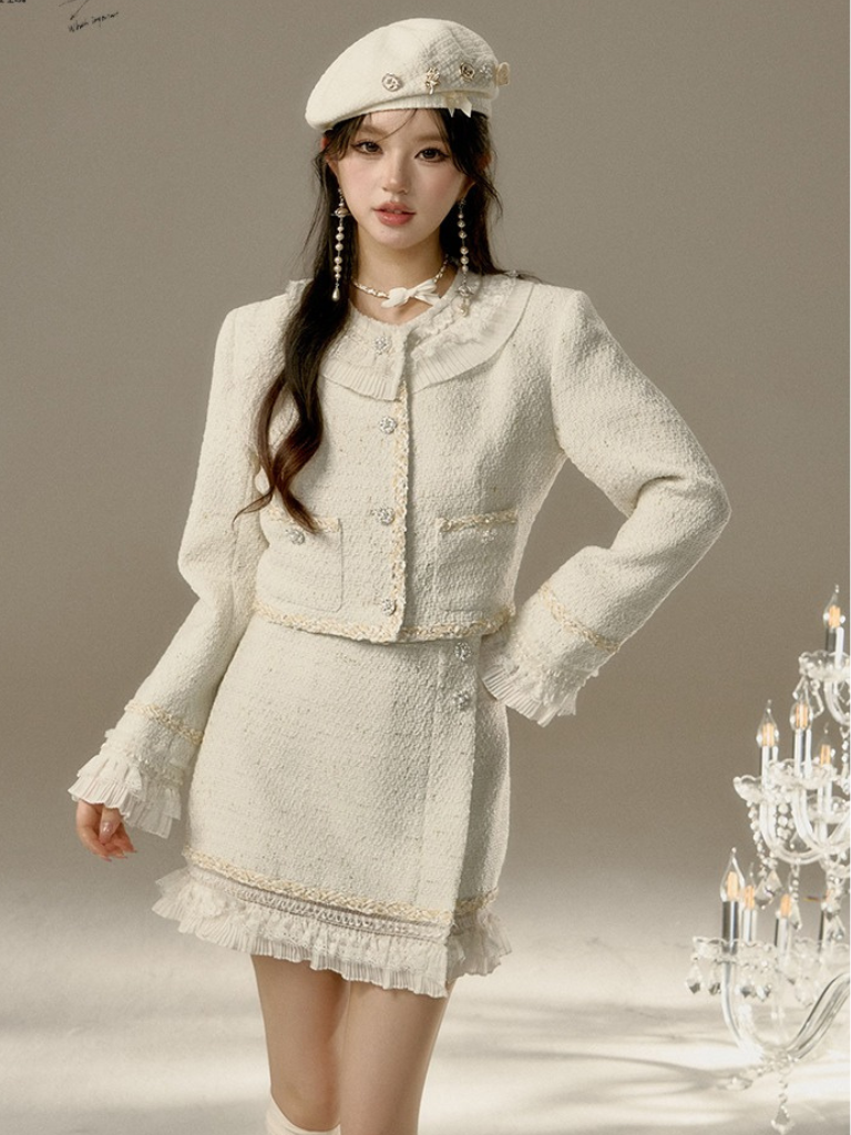 Petit Fragrance Cream White Korean Beret