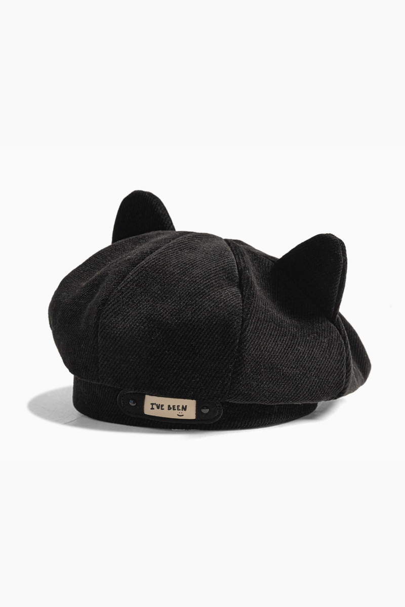 Corduroy Cat Ear Beret