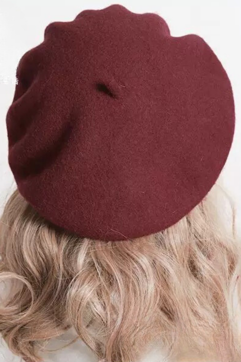 Plaid Design Little Ribbon Beret