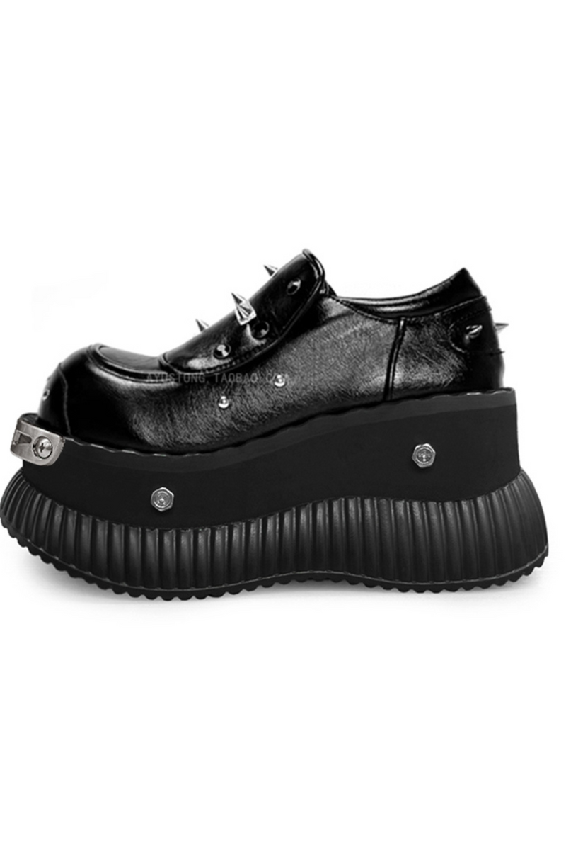 Metal Punk Y2k Platform Shoes