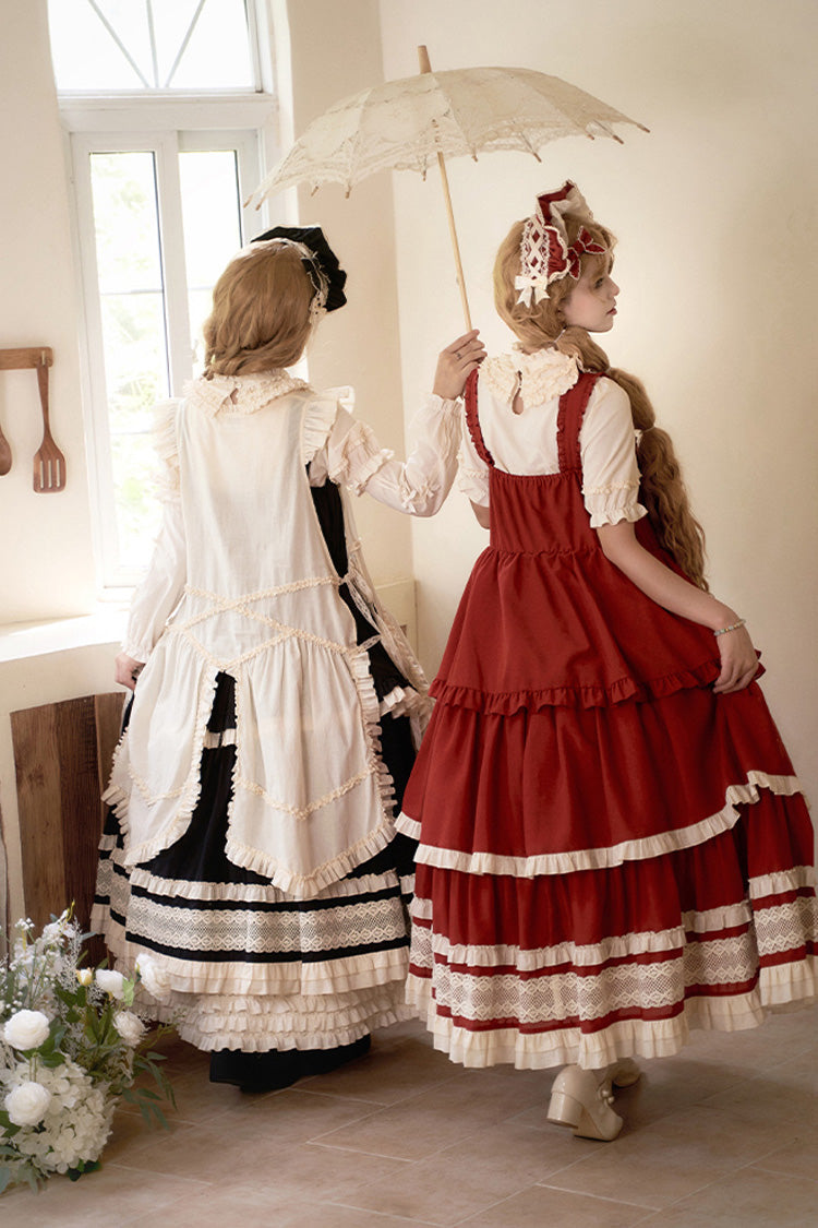 Black [lily] Multi-layered Ruffle Lace Classic Lolita Jsk Dress