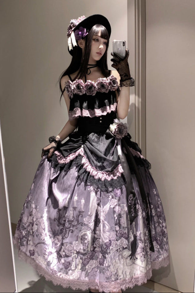[pre-order] Romantic Rose Lolita Summer Dress Set