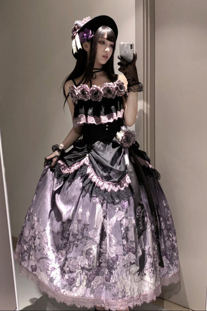 [pre-order] Romantic Rose Lolita Summer Dress Set