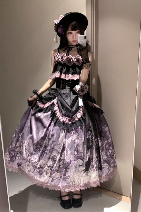 [pre-order] Romantic Rose Lolita Summer Dress Set
