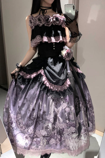 [pre-order] Romantic Rose Lolita Summer Dress Set