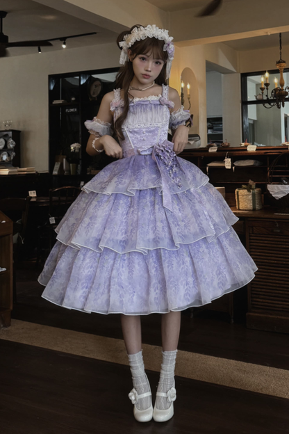 [pre-order] Ballet Style Dress + Hat + Headband + Ribbon Tail
