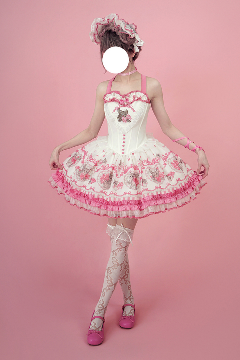 Sweet Girly Cat Jsk + Dress