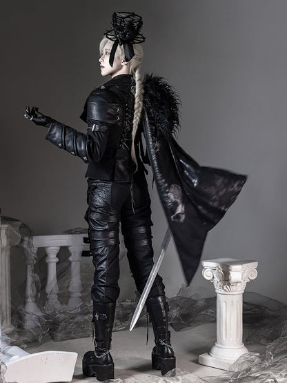 [pre-order Deadline: June 8] Phantom Knight Dark Gothic Prince Suit Full Set (jacket With Cape + Top + Pants)