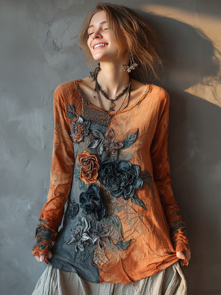 Subtly Elegant T-Shirt with a Refined Vintage Look