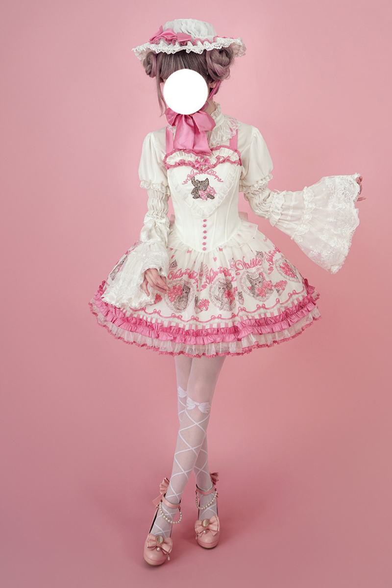 Sweet Girly Cat Jsk + Dress