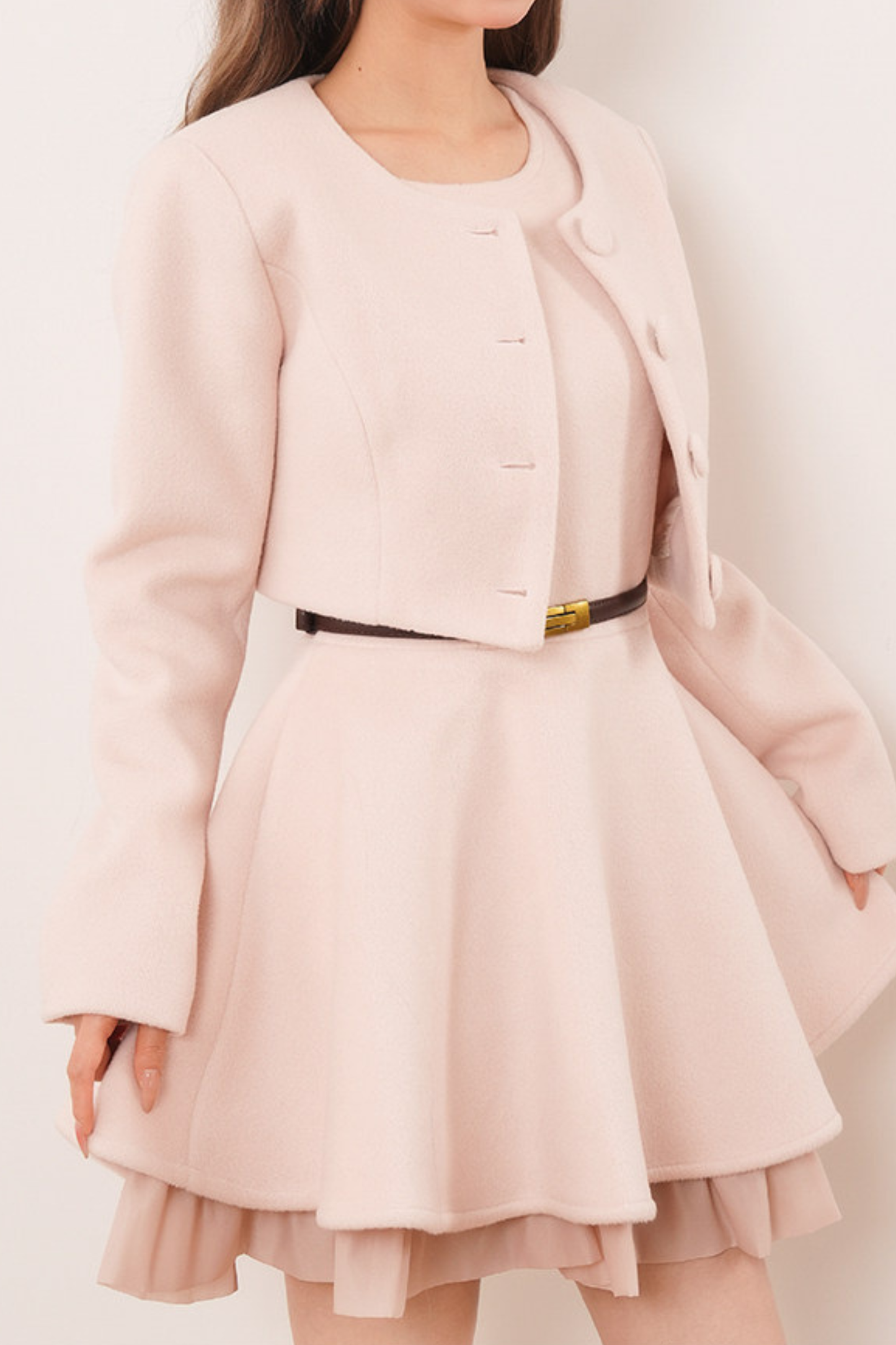 Sweet Powder Short Jacket + Flare Dress