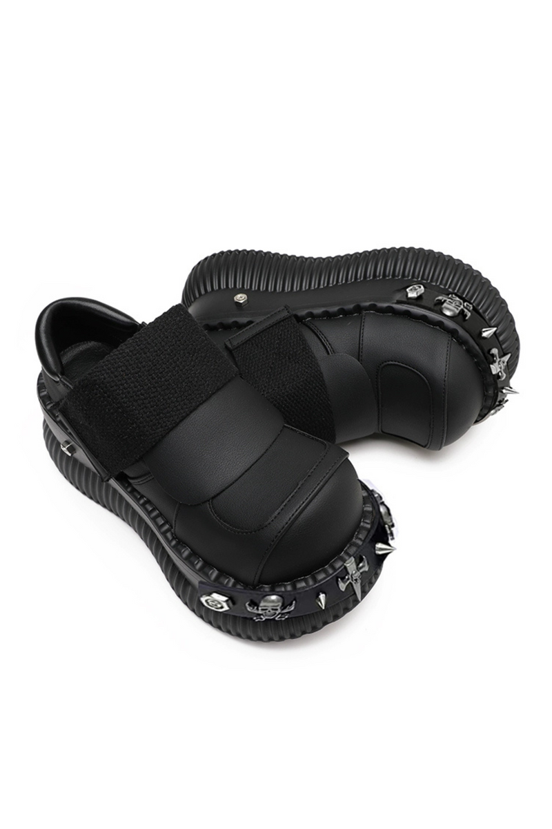 Metal Dark Platform Shoes