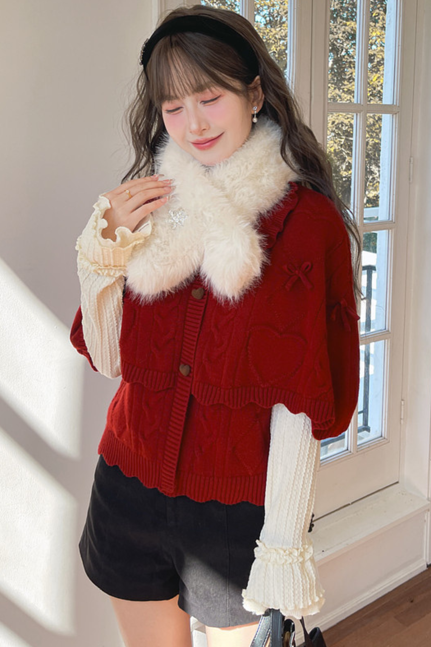 Girly Loose Lapel Sweater