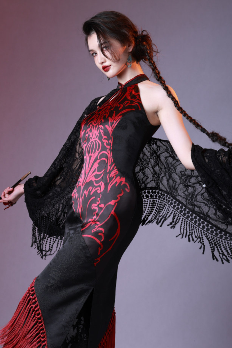 Dark Fire Sleeveless Dress