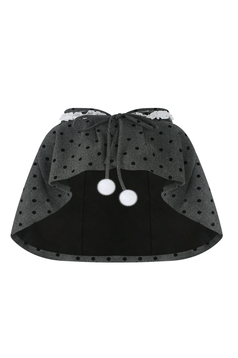 Black Cat Suspender Skirt + Cape + Top