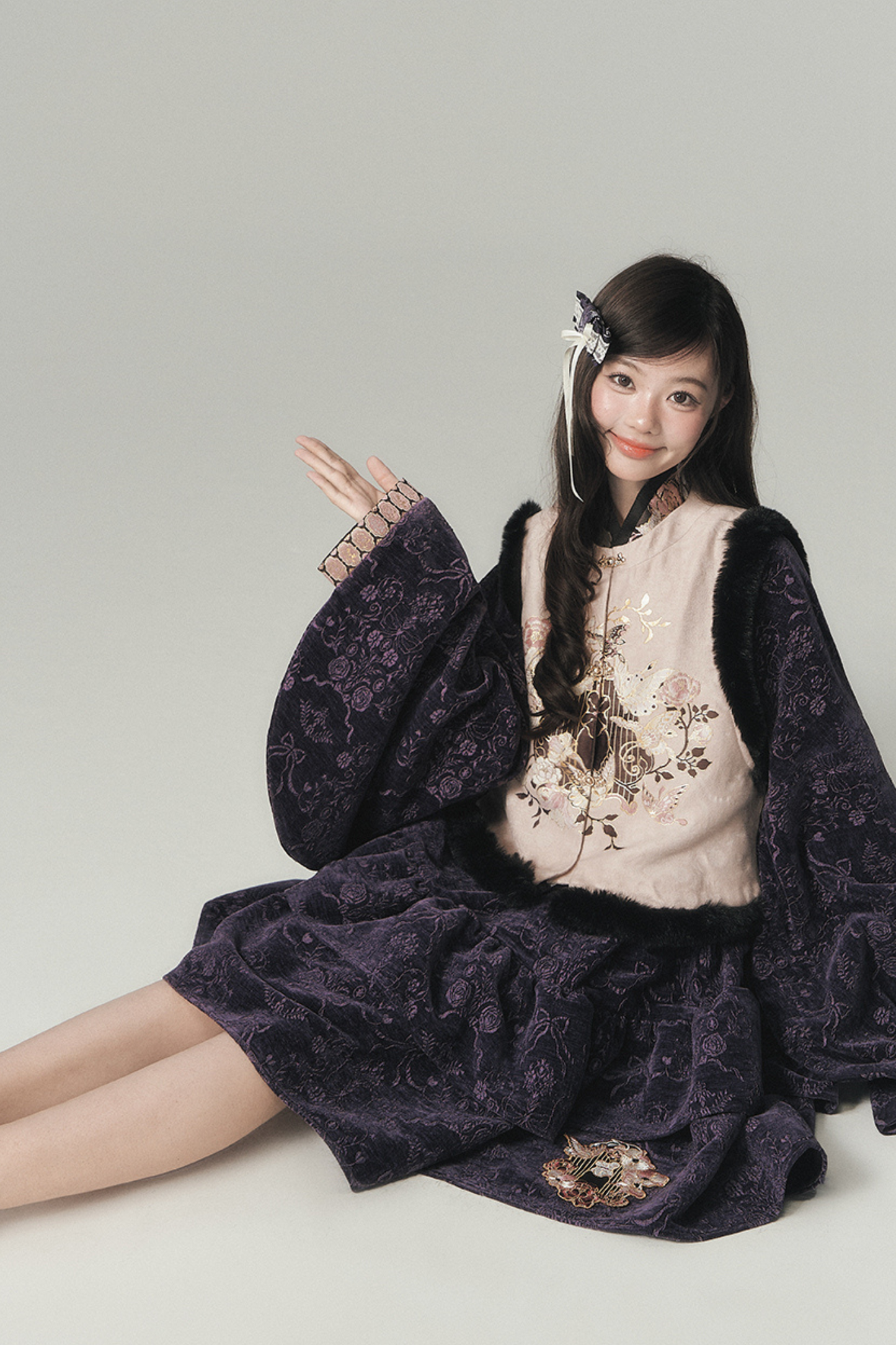 Dark Girl Chinese-style Dress + Vest