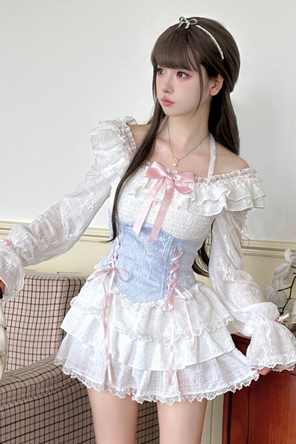 Princess Sheer Lace Top + Sheer Lace Skirt
