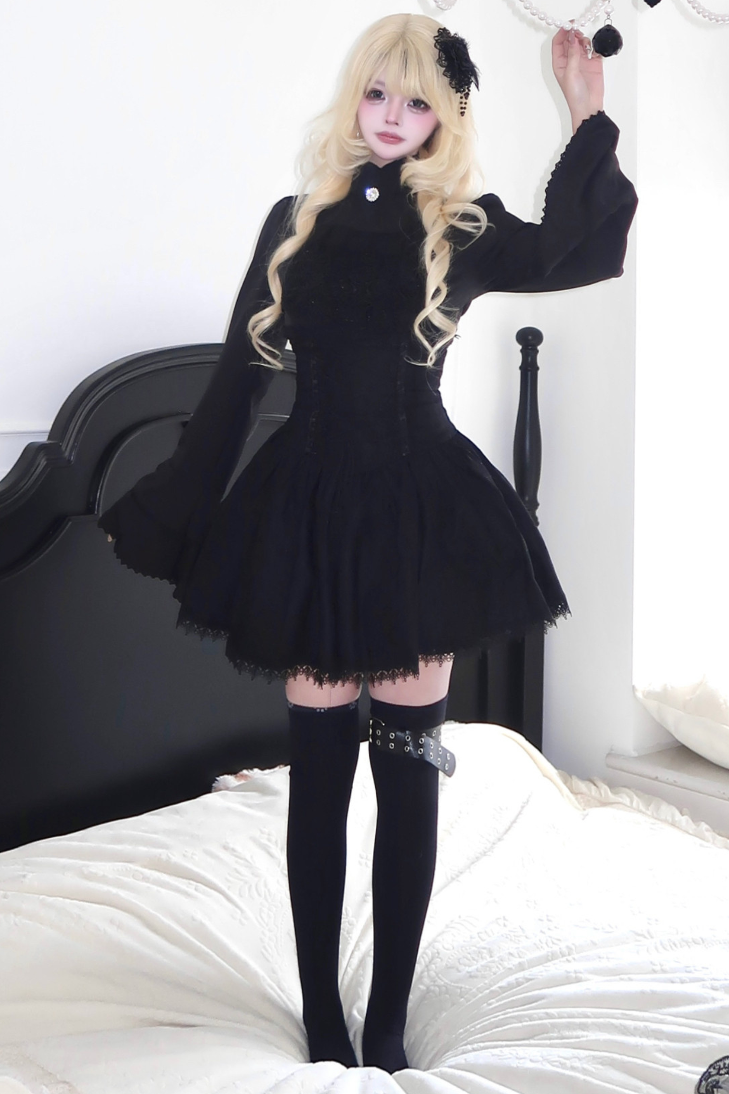 Gothic Top + Lace Skirt