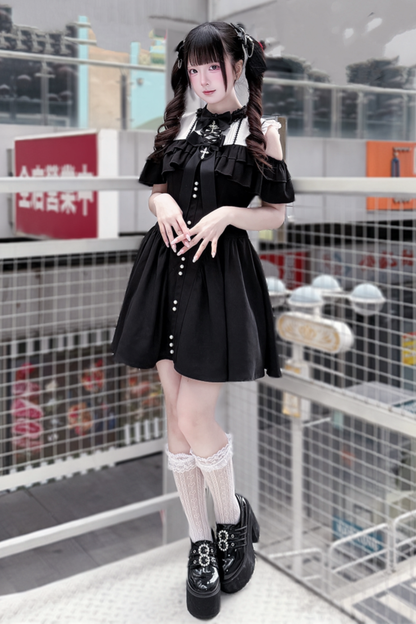 Off-shoulder Dark Sweet Dress