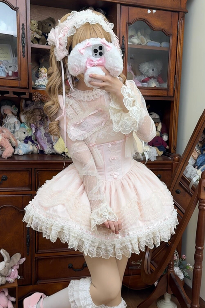 Sweet Jenny Lolita Jumper Skirt + Necklace + Hat + Headband