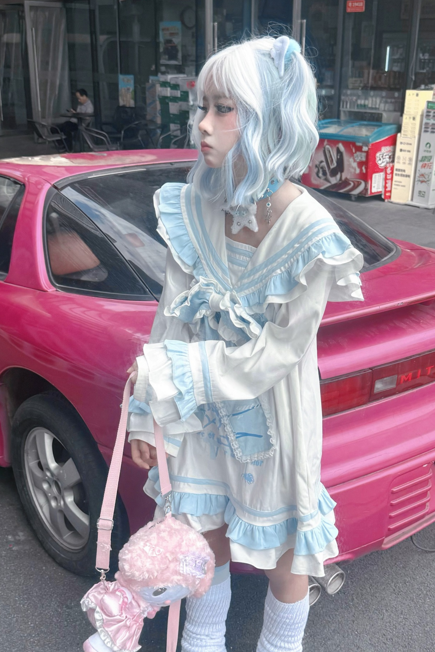 [angel Style] Ruffle Sailor Subculture Dress