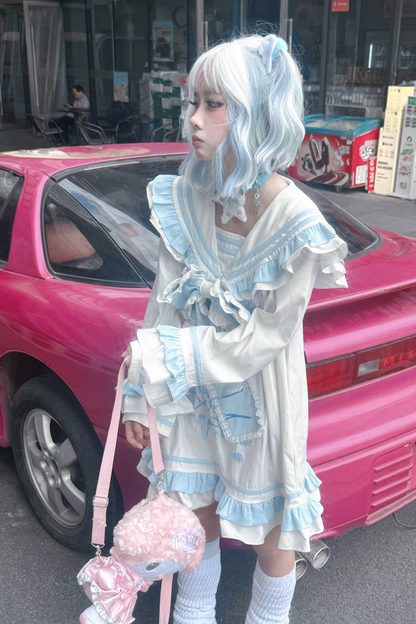 [angel Style] Ruffle Sailor Subculture Dress