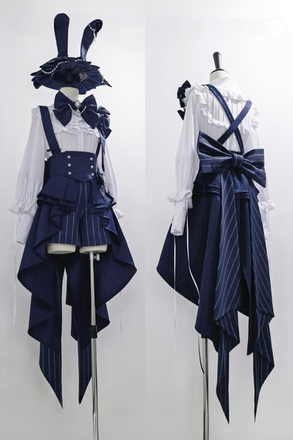 Rabbit Theater Sapphire Blue Prince Bunny Ear Outfit Set + Accessories