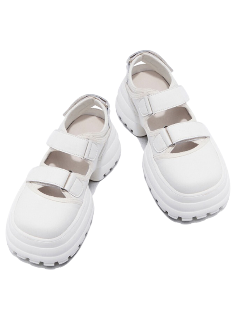 Marshmallow Sole Velcro Sandals