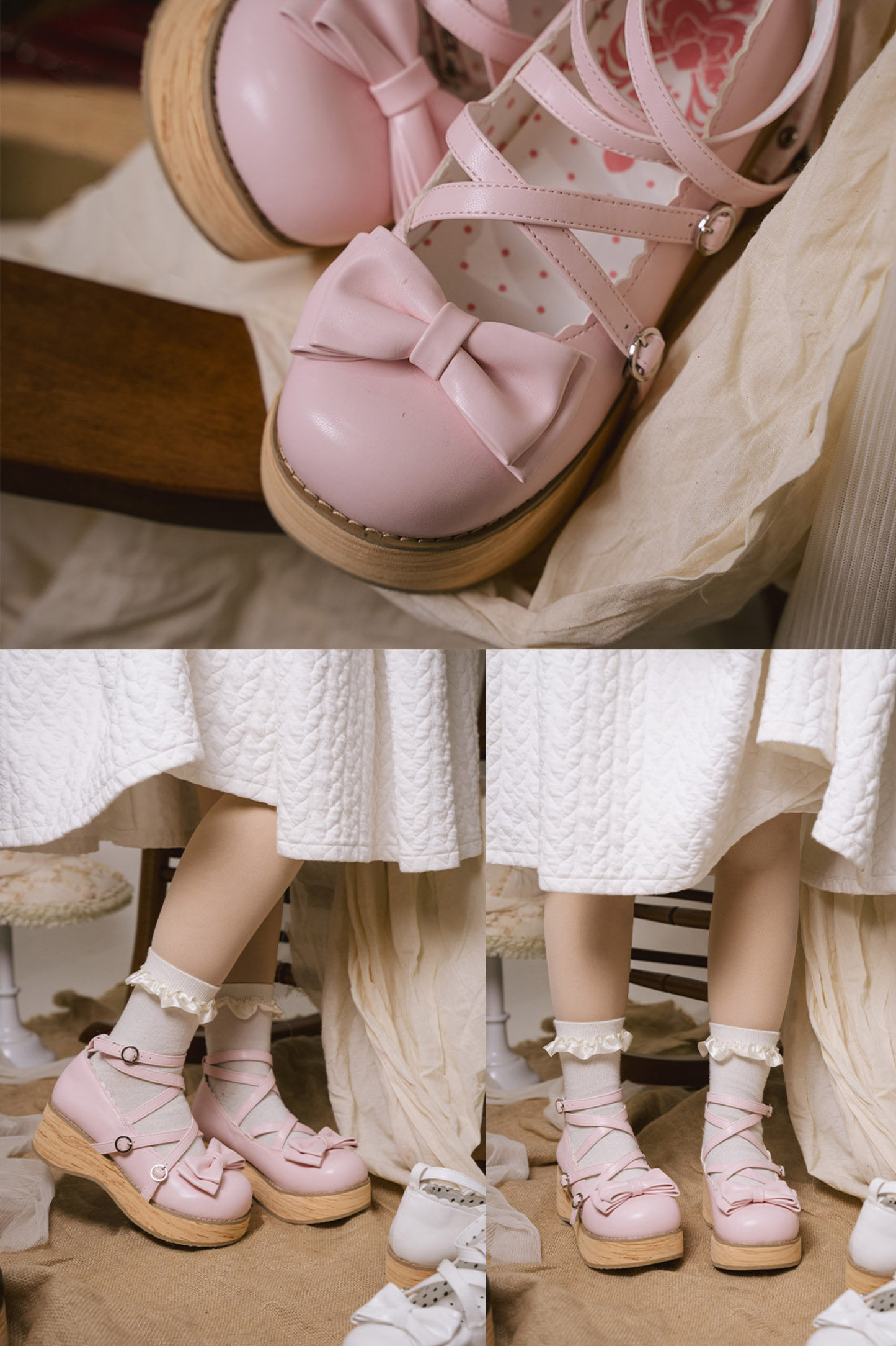Ribbon Flat Lolita Shoes